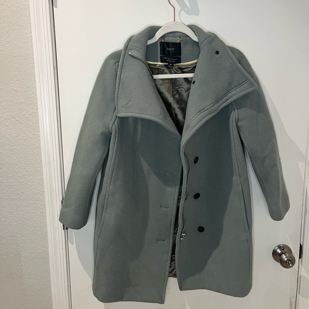 J. Crew Villa Coat Italian Stadium Cloth Wool Blend Small